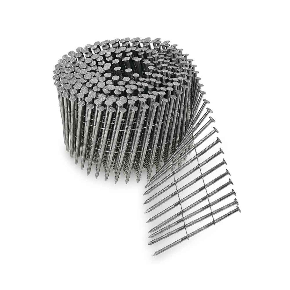 2-14 x 092 Wire Coil Ring Shank Siding Nails - 304 Stainless Steel Pkg 3600