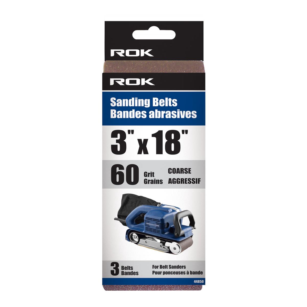 3 PC SANDING BELTS (Size Optional) - 3x18 60G 3PCS