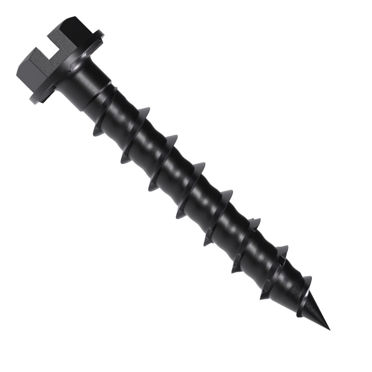 3168221 x 1-148221 Strong-Tie Hex Head Titen Turbo Screw Anchor Black Zinc Pkg 100
