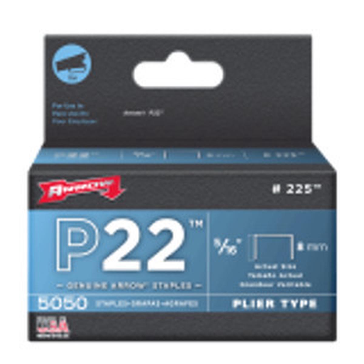 ARROW STAPLES P22:8MM 5000 P/BOX  ASP22/8