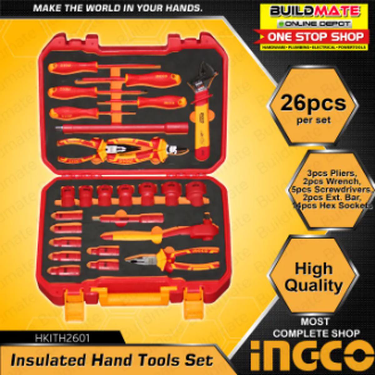 INGCO 26PCS/SET Insulated Hand Tools Set HKITH2601 BUILDMATE IHT
