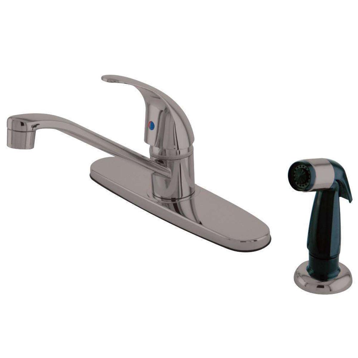 Kingston Brass KB6578LL Legacy Single-Handle Centerset Kitchen Faucet, Brushed Nickel