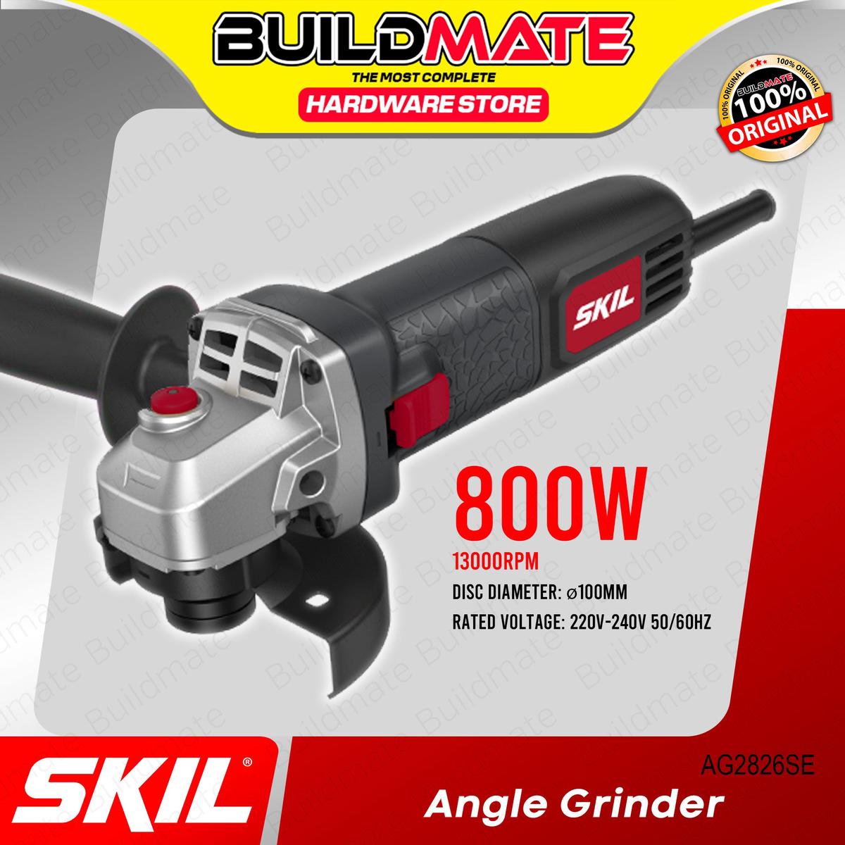 [SUPER SALE] BUILDMATE Skil 4" Angle Grinder 800W Side Switch with Handle AG2826SE
