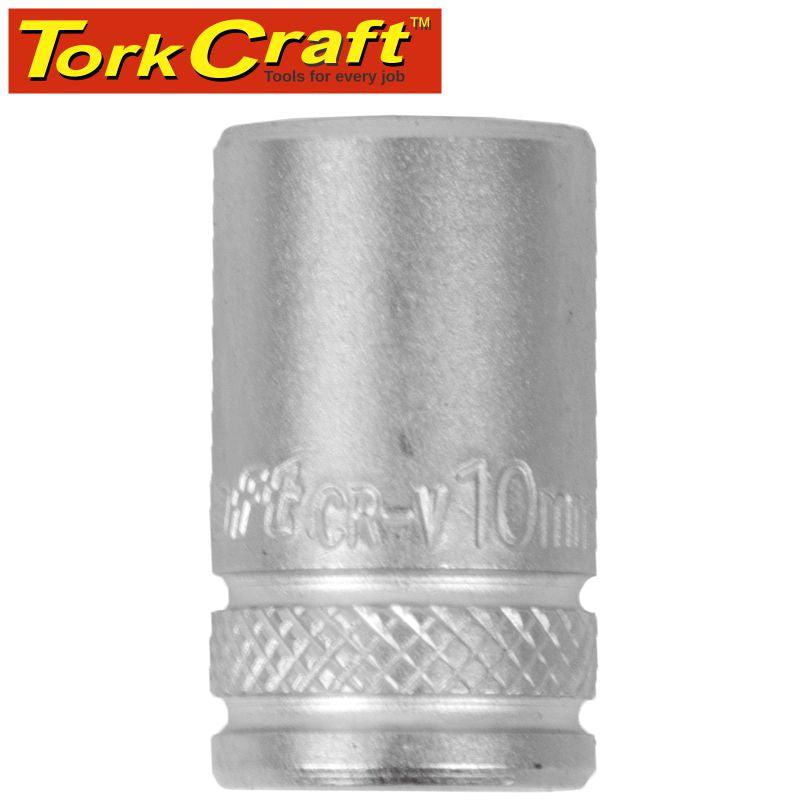TORK CRAFT SOCKET 10MM 1/4' DRIVE CRV 12 POINT TC63010