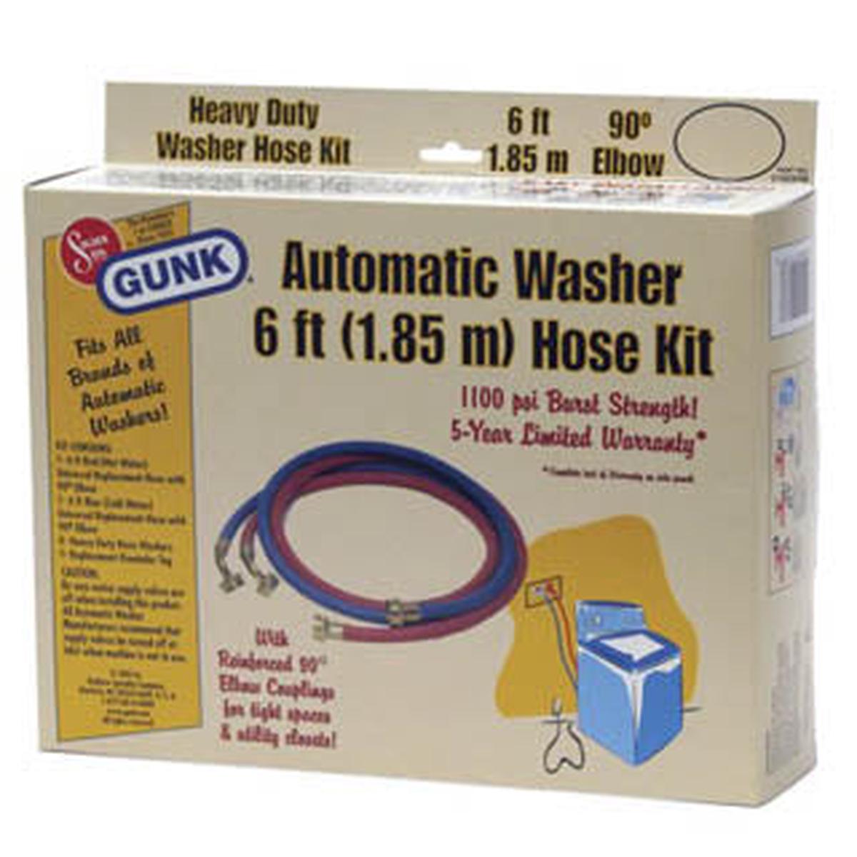 2156RB - HOSE KIT RUBBER 5/8 INCH 6FT RED BLUE 1100 PSI BURST STRENGTH