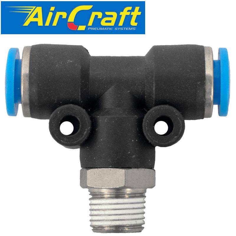 AIRCRAFT PU HOSE FITTING TEE 6MM-1/8 M SPB06-01