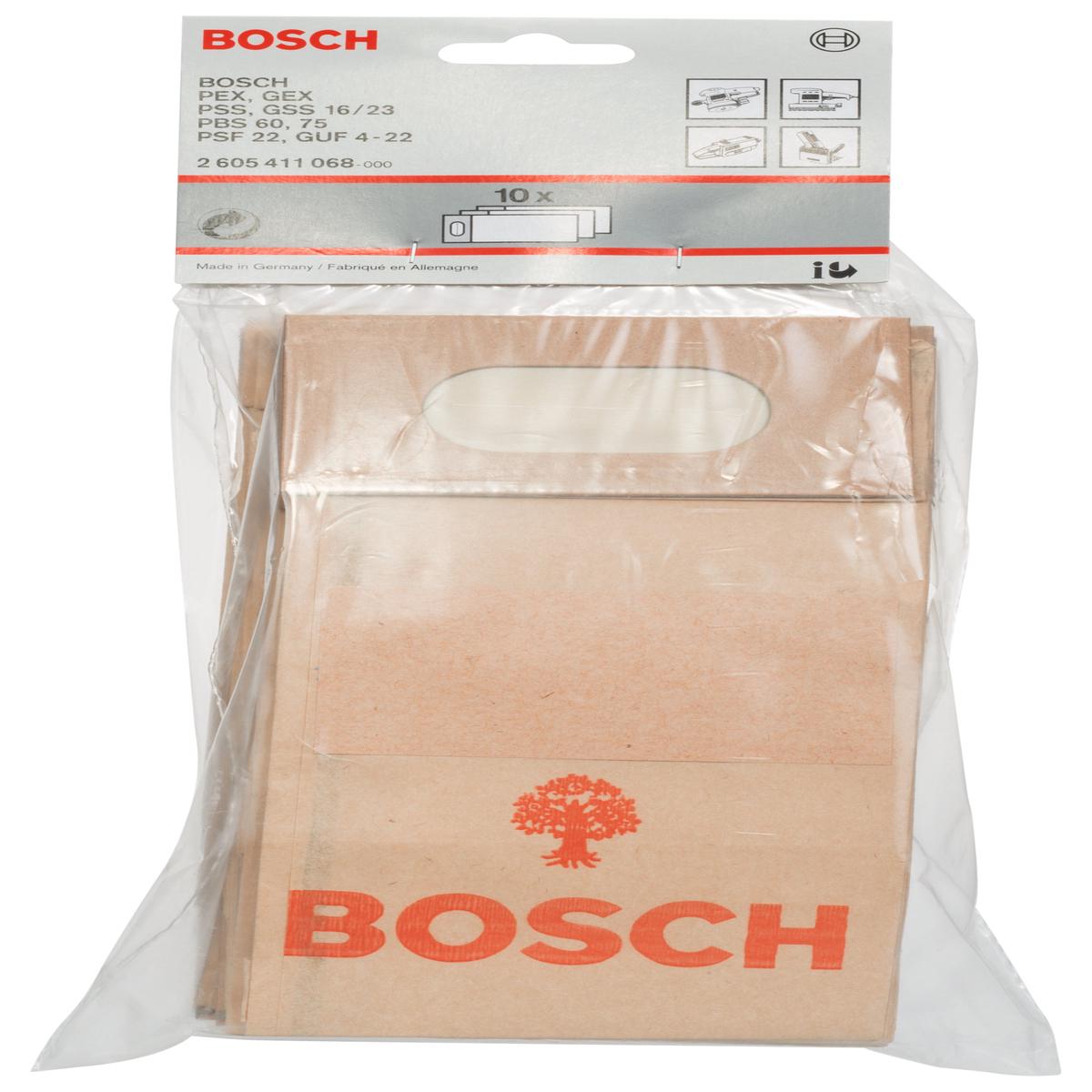 Bosch Professional 10 PAPER DUST BAGS PEX 12 2605411068
