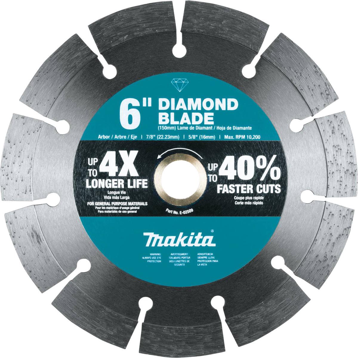 Makita E-02509 8211 68221 Diamond Blade Segmented General Purpose