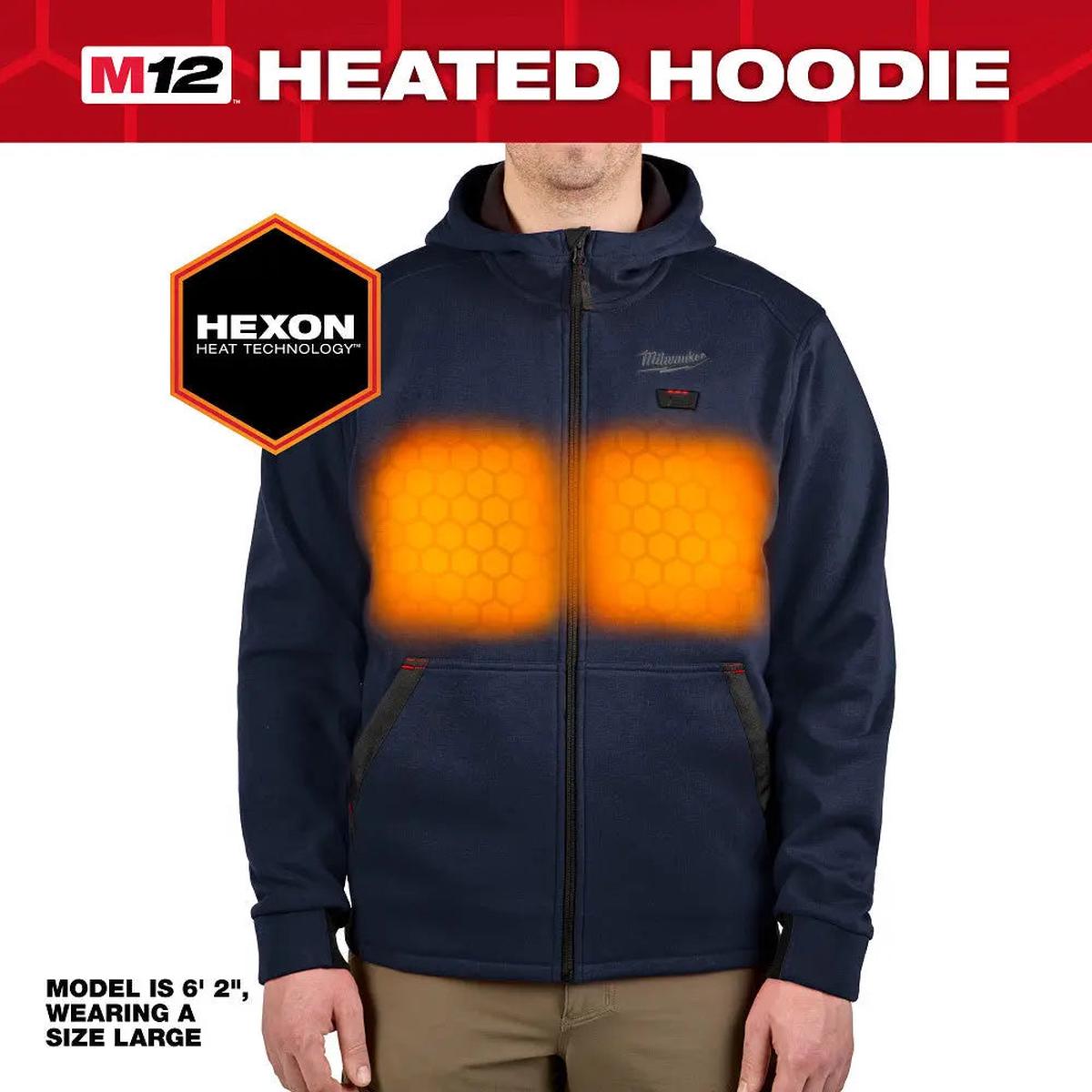 MILWAUKEE M200U-20XL - M12 Heated Hoodie - Blue - XL