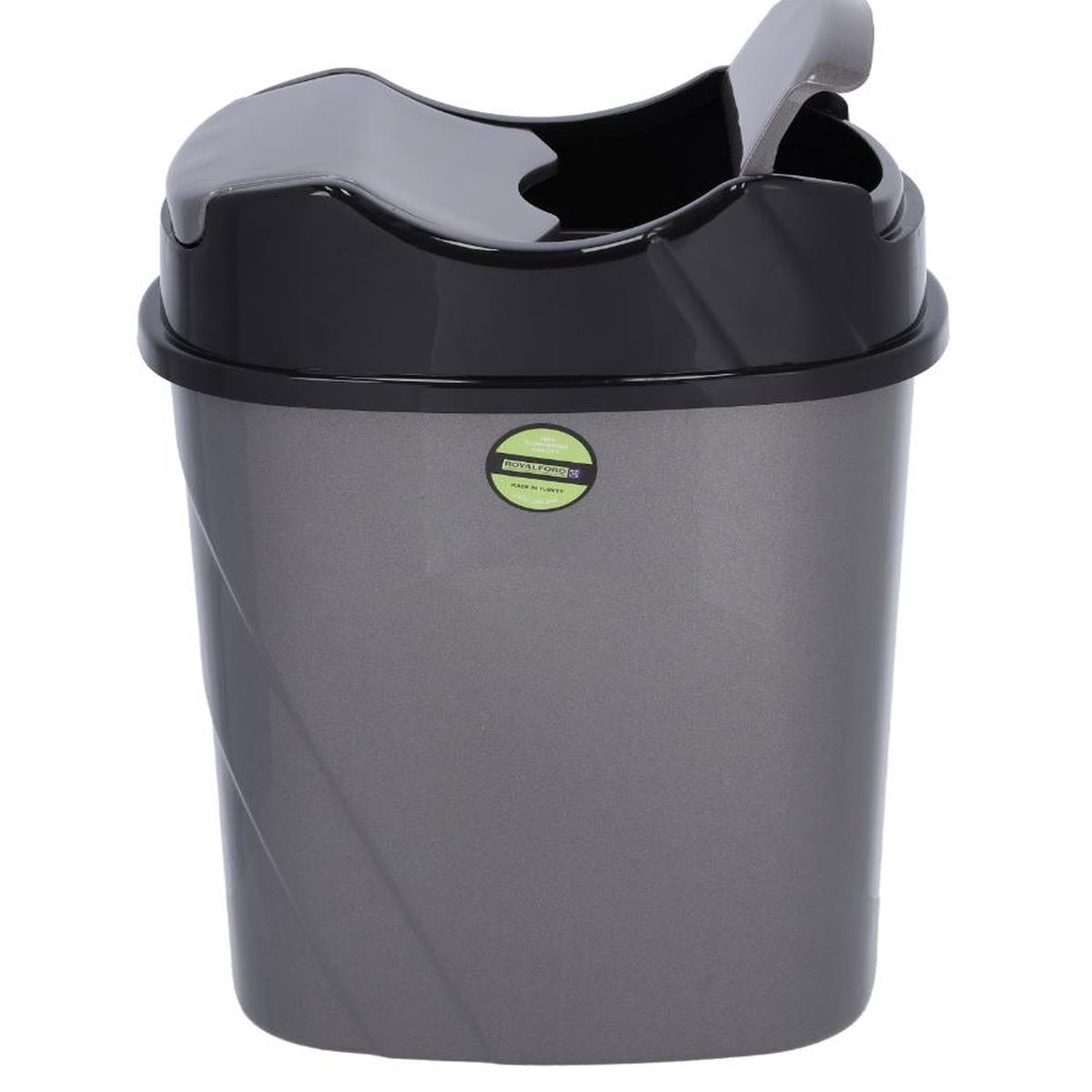 Royalford 8.5L Plastic Dust Bin with Swing Lid | RF10114