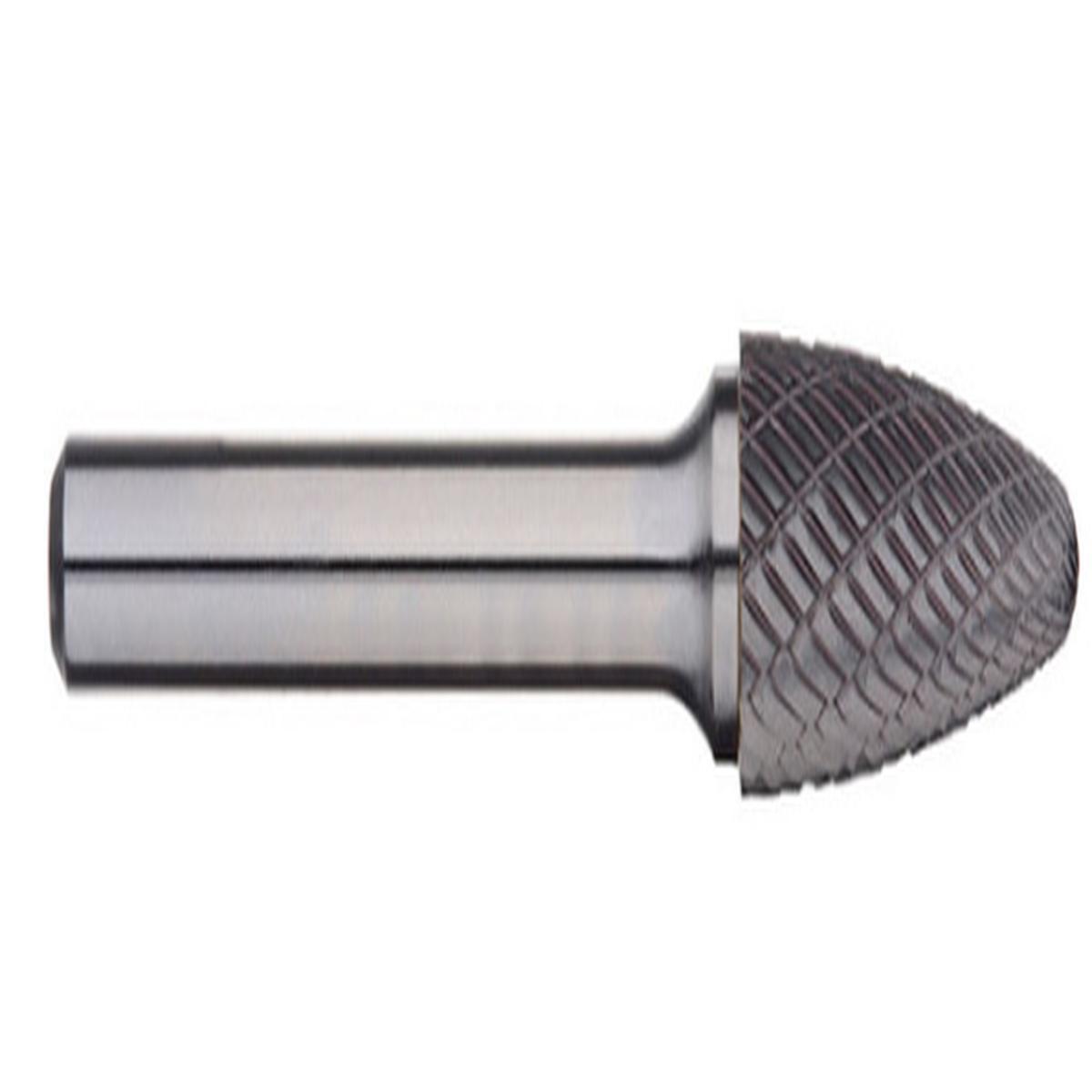 Trucut Heavy Duty Alpha 3/4" Tree Radius Nose Carbide Burr - 1/4" Shank - 1-1/4" Flute & 1-1/2" Flute - 3/4" x 1-1/2" Flute - 10+units