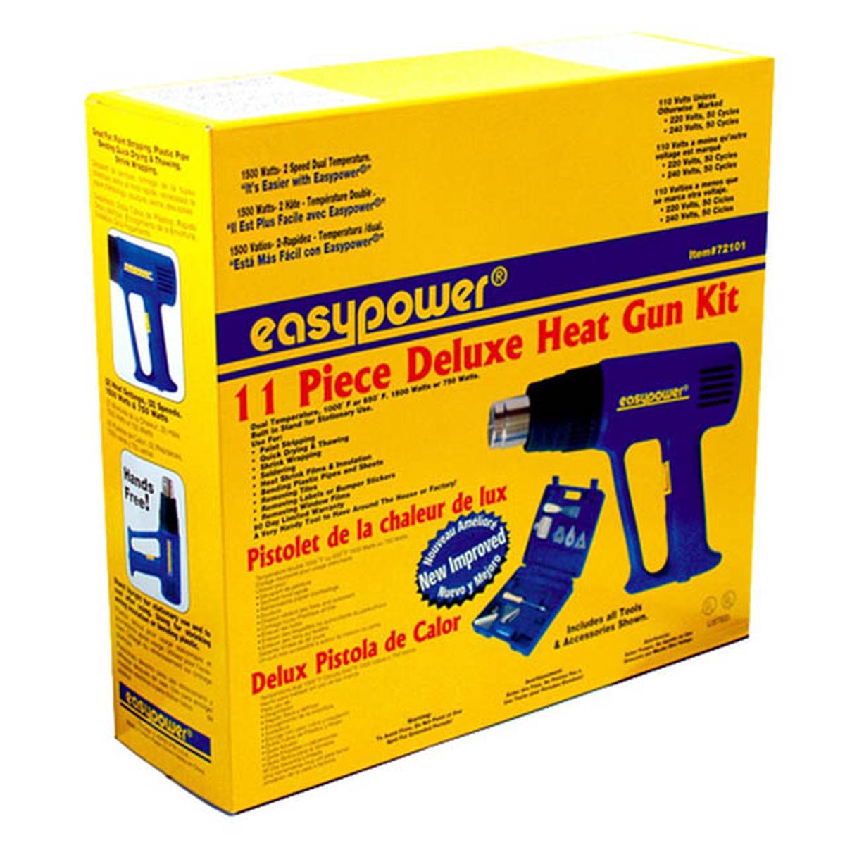 72101 - HEAT GUN KIT 120V 750W/1500W 650F/1000F W/11PCS ACCESSORIES