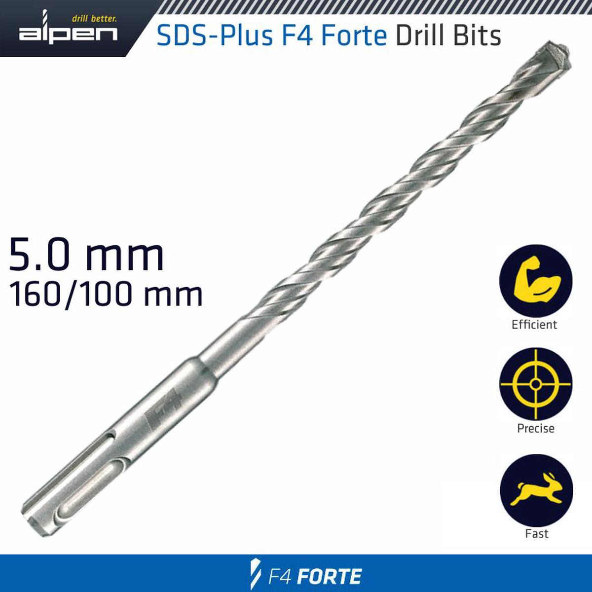 ALPEN SDS PLUS DRILL HAMMER F4 BIT 160 X 100 5MM ALP81705