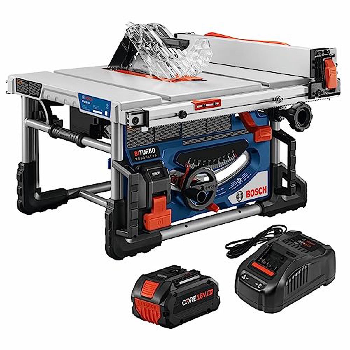 Bosch PROFACTOR 18V 8-1/4 In. Portable Table Saw Kit with (1) CORE18V 8Ah Battery