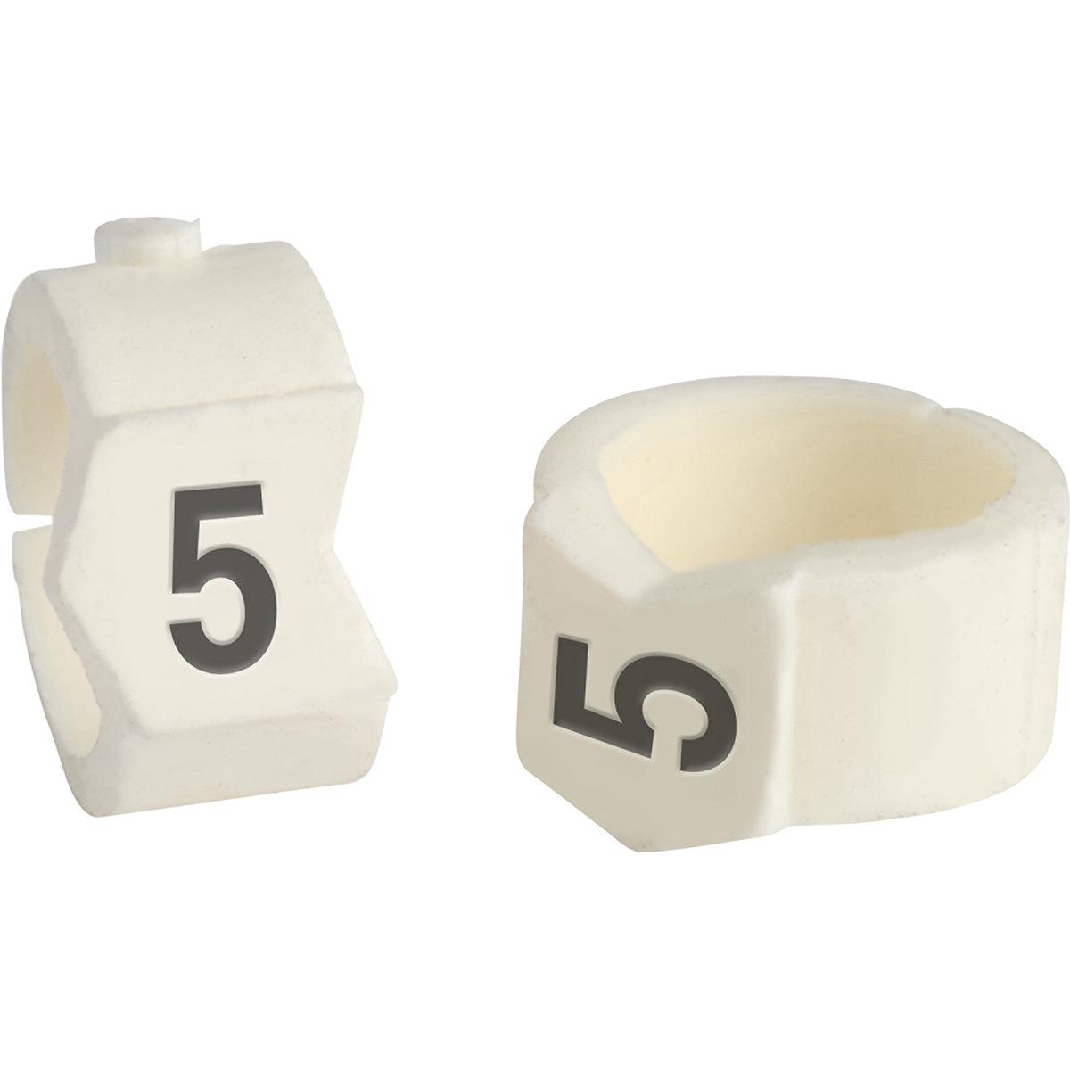 Brady Clip Sleeve Markers Size 36 | 8.6011.10 mm | Black on White | 133505