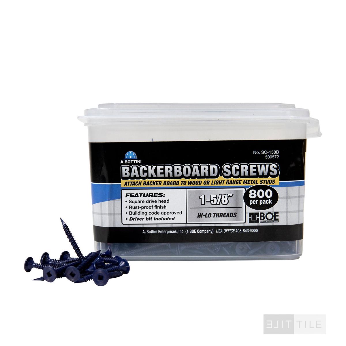 Cement Board 800pk 1-5/8" Screws