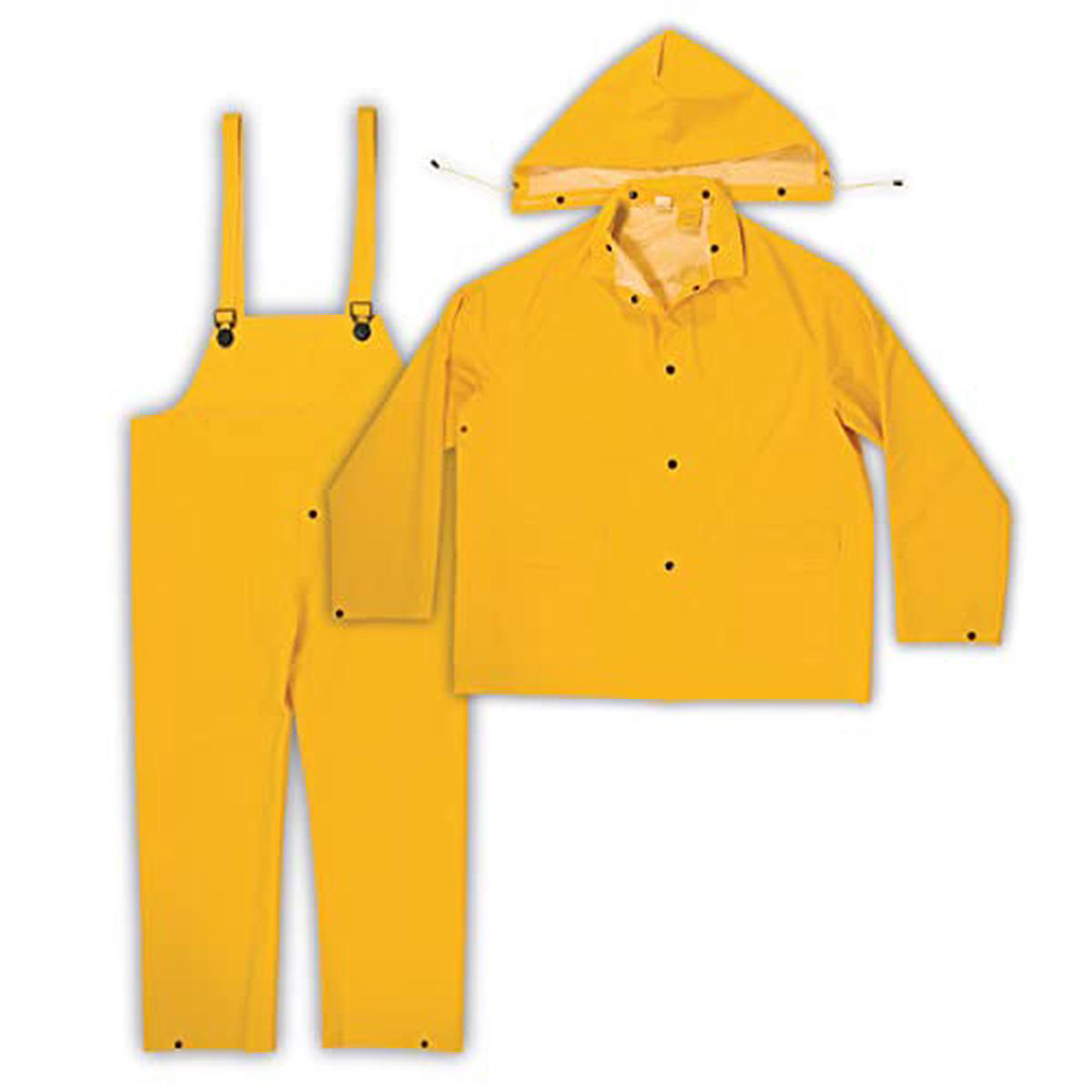 Custom Leathercraft mens Bib painting coveralls Yellow 3XLarge US
