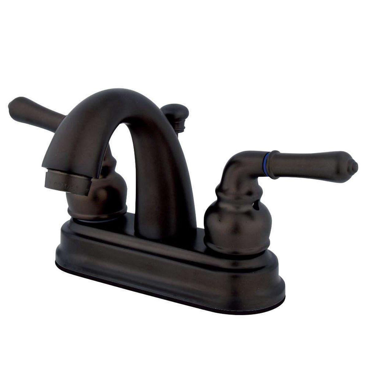 Kingston Brass KB5615NML 4 in Centerset Bathroom Faucet Oil Rubbed Bronze