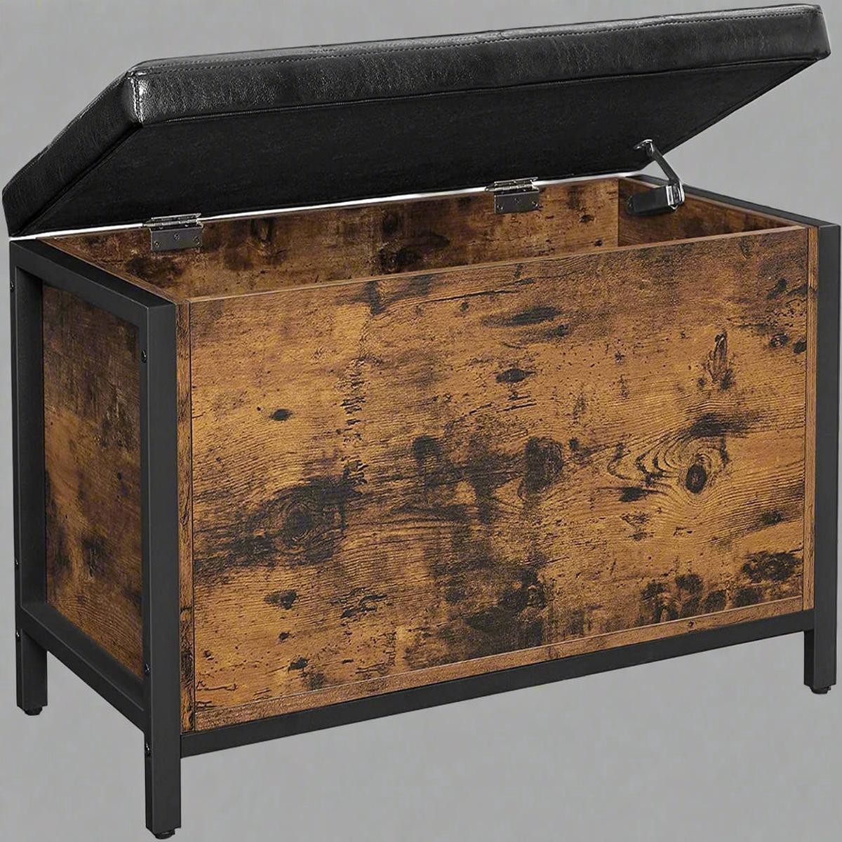 Entryway Storage Bench Ottoman with Padded Seat Trunk Organizer with Hidden Compartment Model LSC80BX