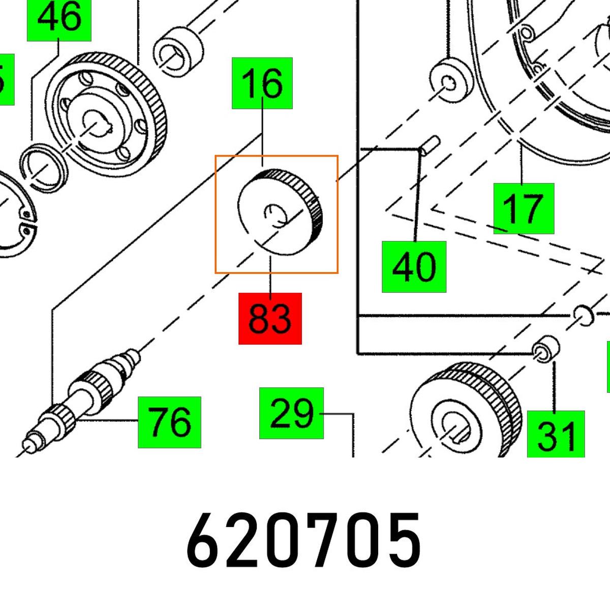 FESTOOL MOTOR GEAR MXP 1602 E FES620705