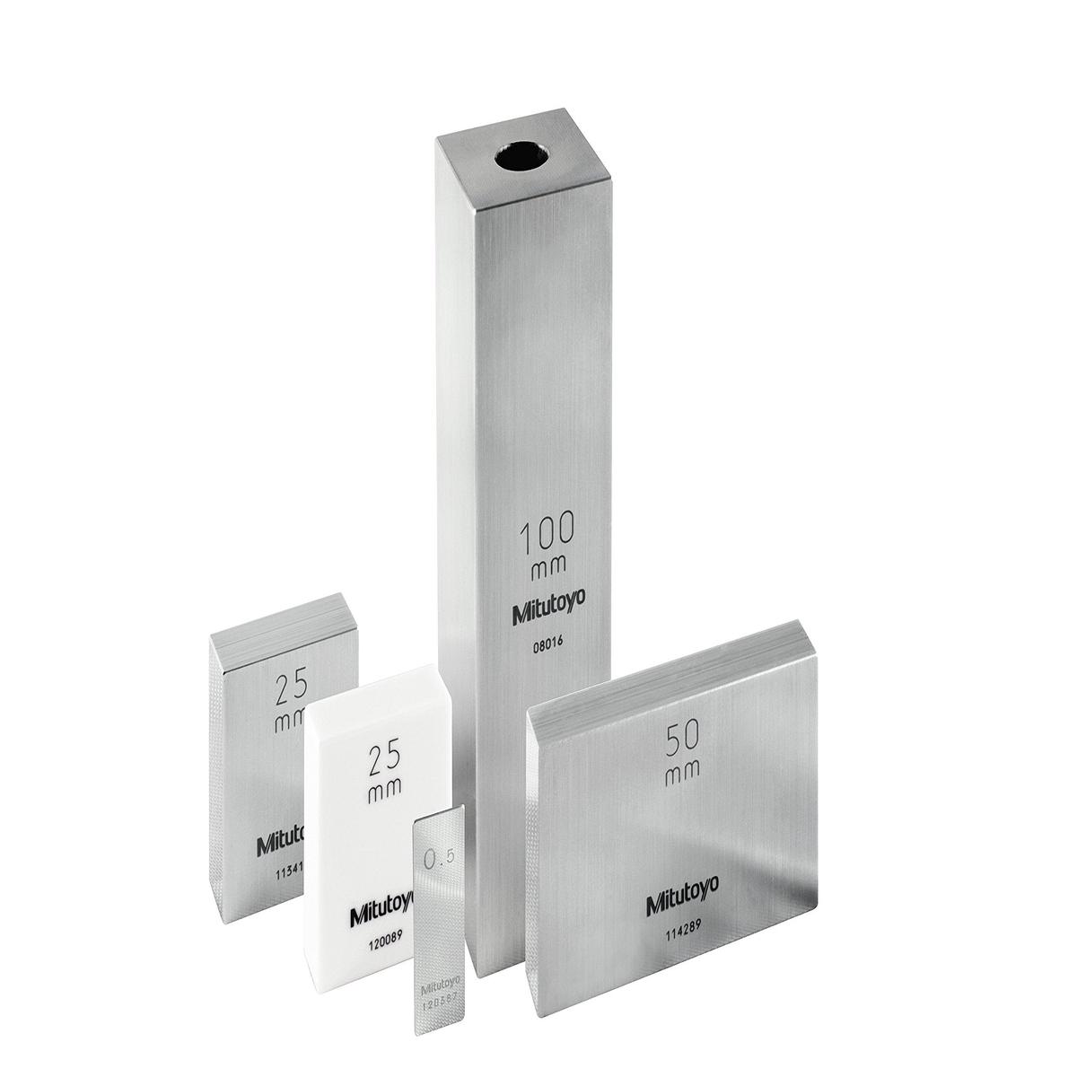 Mitutoyo 611581-021 Gauge Block, Metric, Inspection Cert. ISO, Grade 0, Steel, 1,21mm