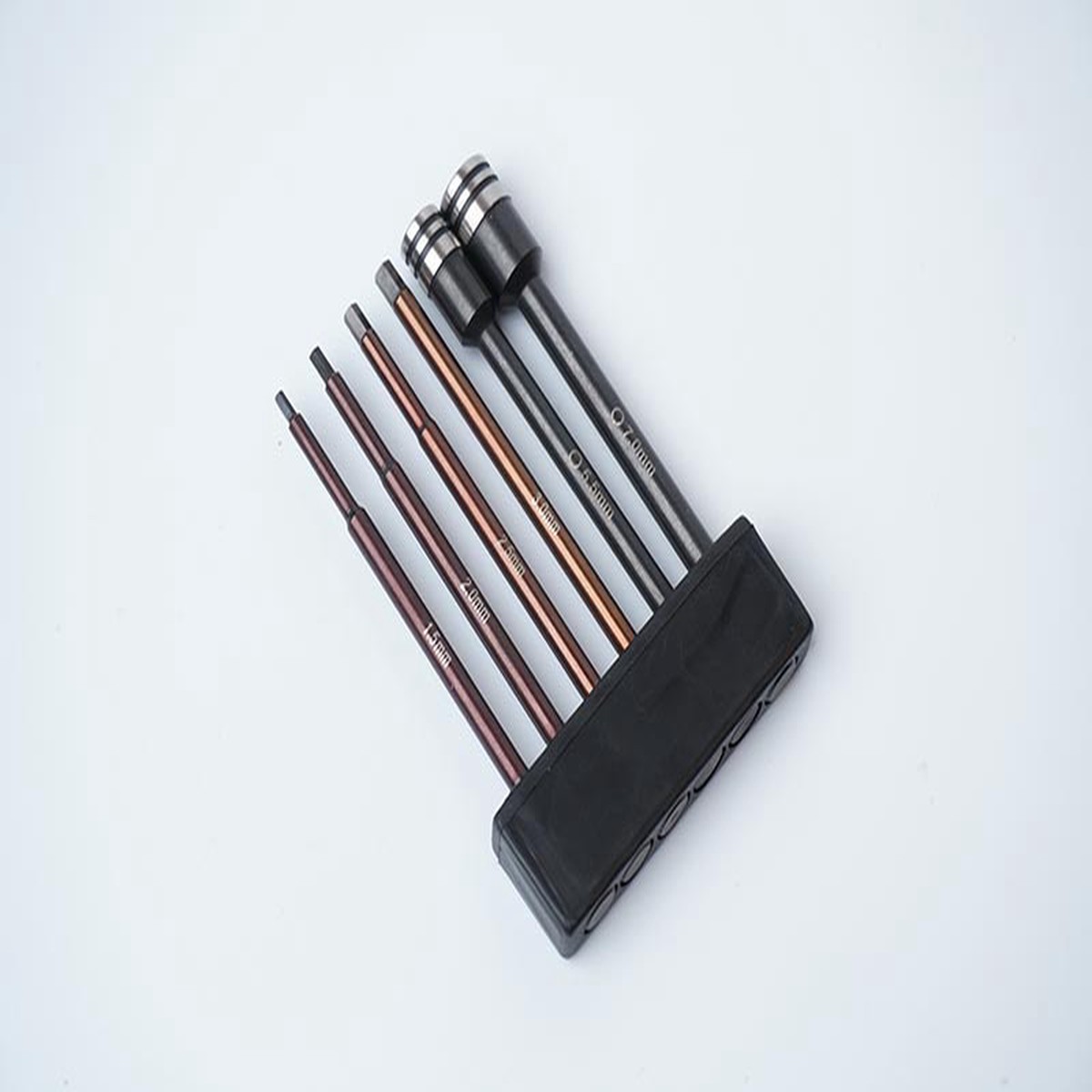 Nut Driver/Hex Wrench Tip Set 1.5, 2.0, 2.5, 3.0mm Hex & 5.5, 7mm Nut Driver 1/4 Drive Hex Power Tip