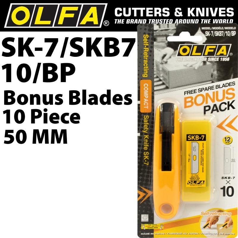 OLFA OLFA SAFETY CUTTER MODEL SK-7  WITH X10 FREE SKB7 BLADES CTR SK-7-SKB7-10