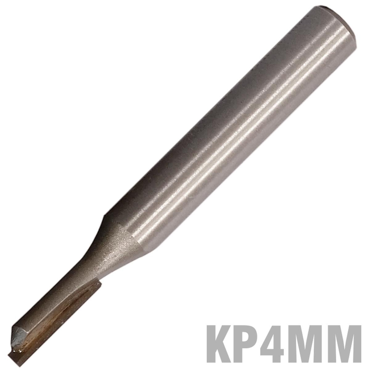 PRO-TECH- STRAIGHT BIT 4MM X 13MM SINGLE FLUTE METRIC 1/4  SHANK	KP4MM