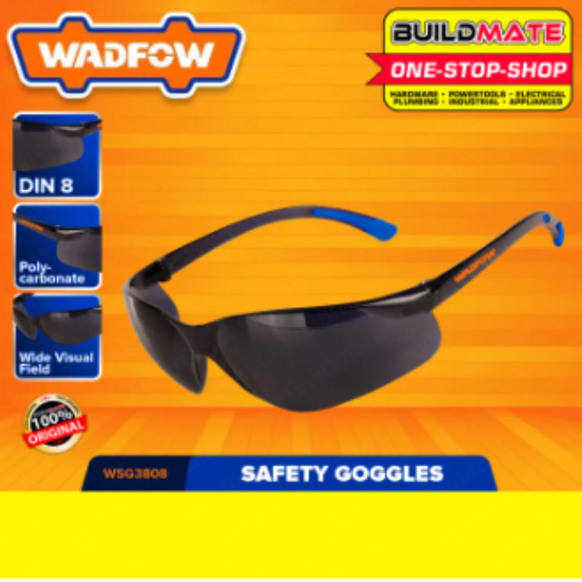 WADFOW Safety Goggles (For Daily Use Only) Lightweight Eye Protection Googles WSG3808 BUILDMATE WHT