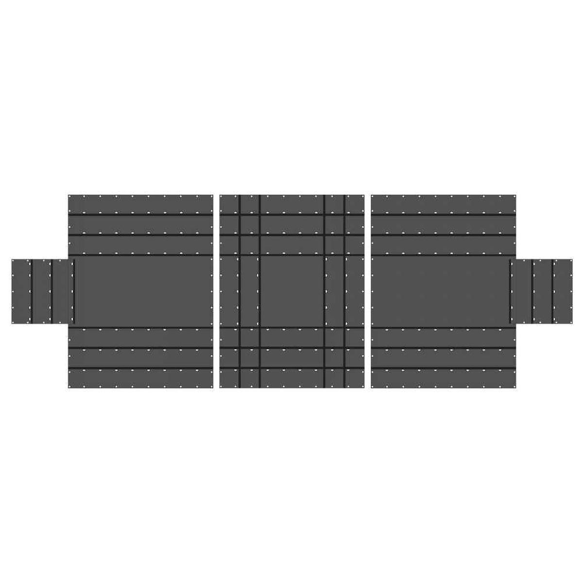 18 oz 3 Piece Lumber Tarp 8211 248217 x 188217 (88217 Drop) for all 3 pieces 8211 Black