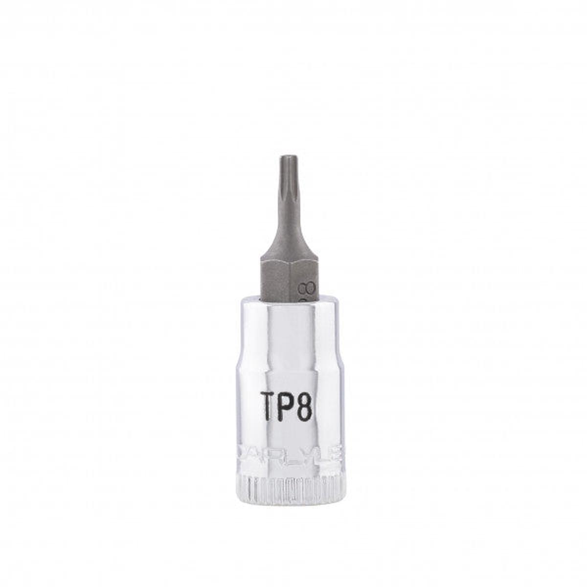 Carlyle Hand Tools 1/4DR TP8 RIBE BIT SOCKET - CS14TP8