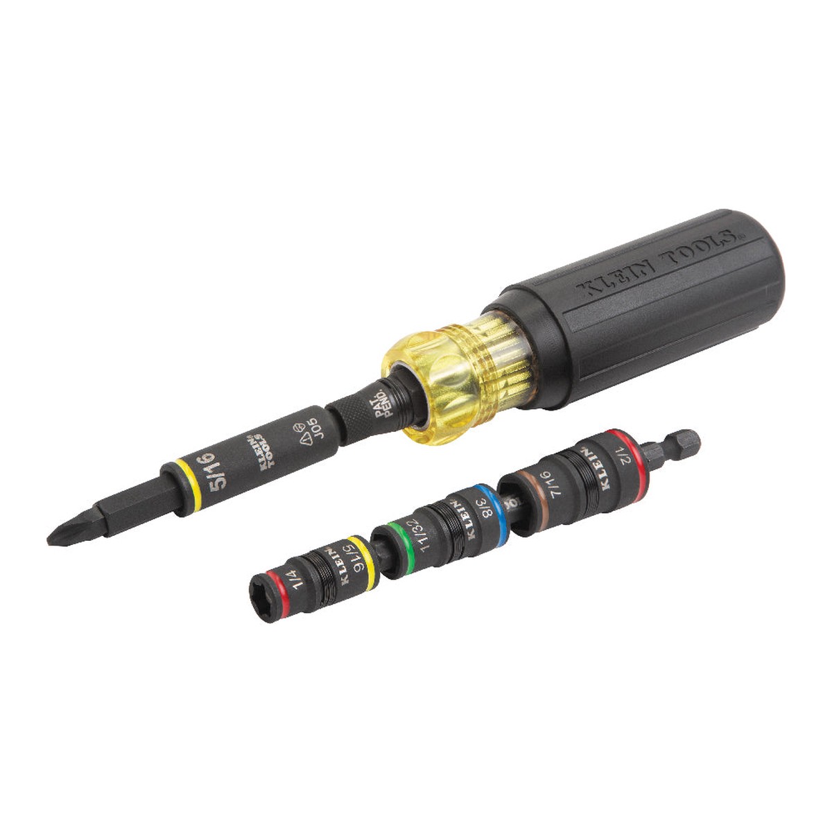Klein Tools 11-in-1 Impact Rated Driver and Flip Socket Set, 2-Piece- A-85517HD