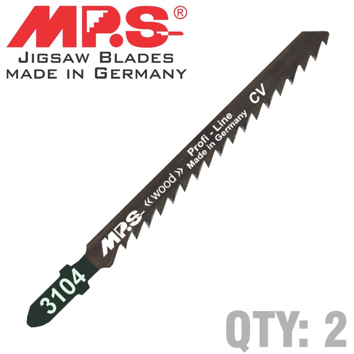 MPS JIGSAW BLADE T-SHANK WOOD 6TPI T144D MPS3104-2