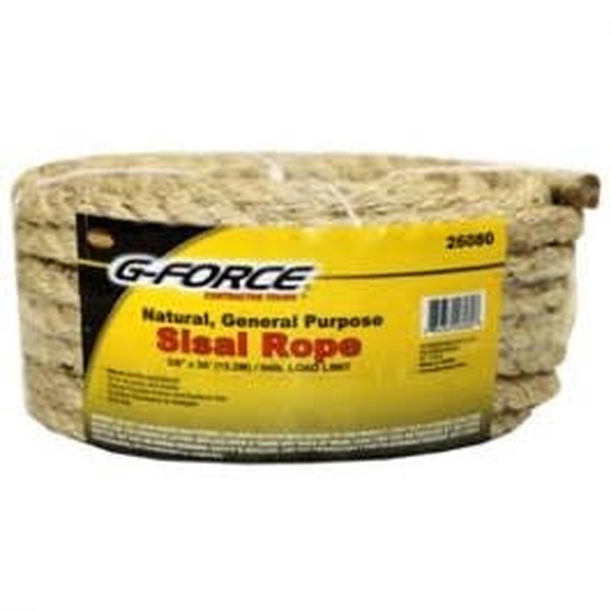 Twisted Sisal Rope 3/8" x 50'