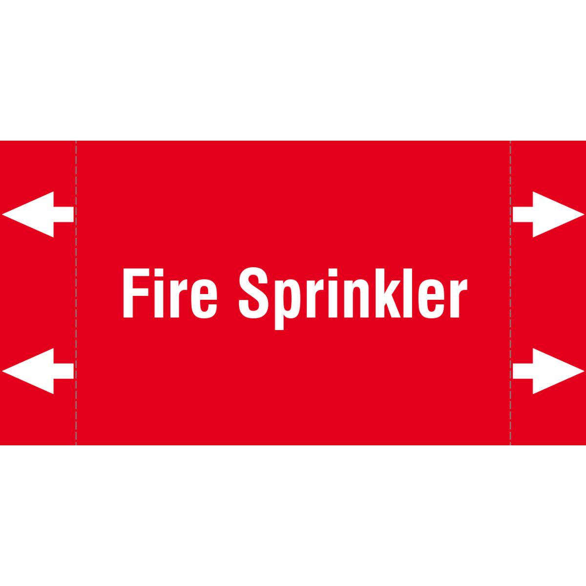 Brady ISO 20560 Pipe Marker  Fire Fighting | White on Red | 115  60 mm | 314124