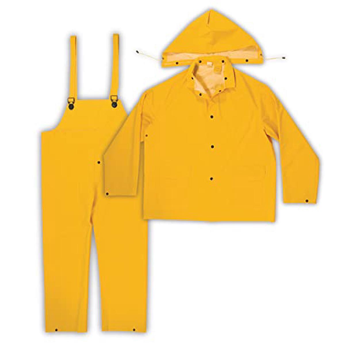 Custom Leathercraft mens Bib overalls and coveralls workwear apparel Yellow Large US