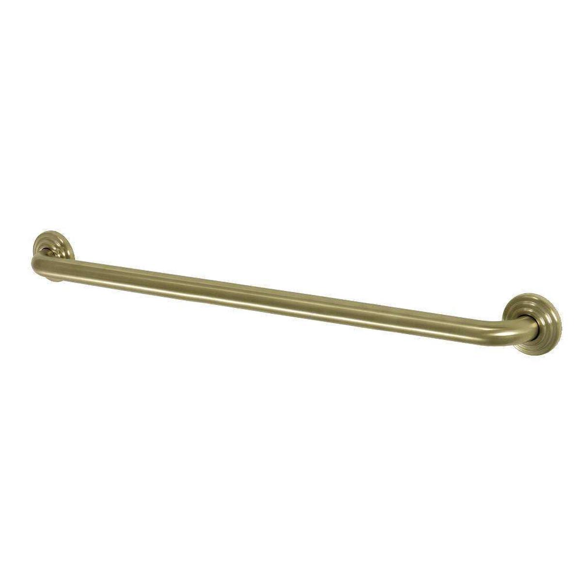 Kingston Brass DR314307 Restoration 30" Grab Bar, 1-1/4" Diameter, Brushed Brass