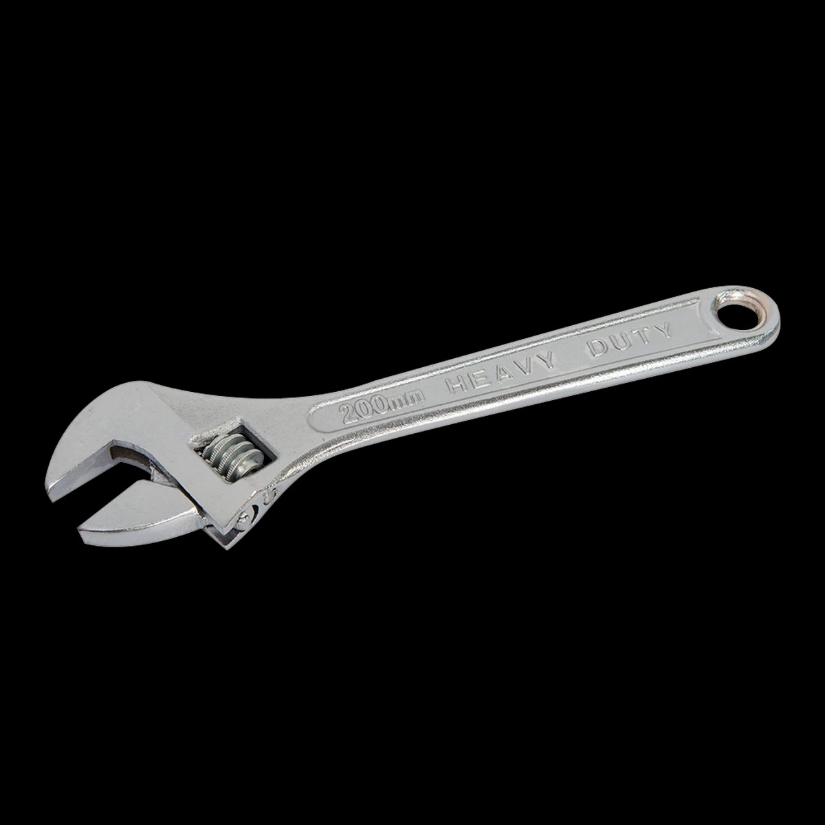 Silverline Adjustable Wrench Polished - Length 200mm/Jaw 22mm