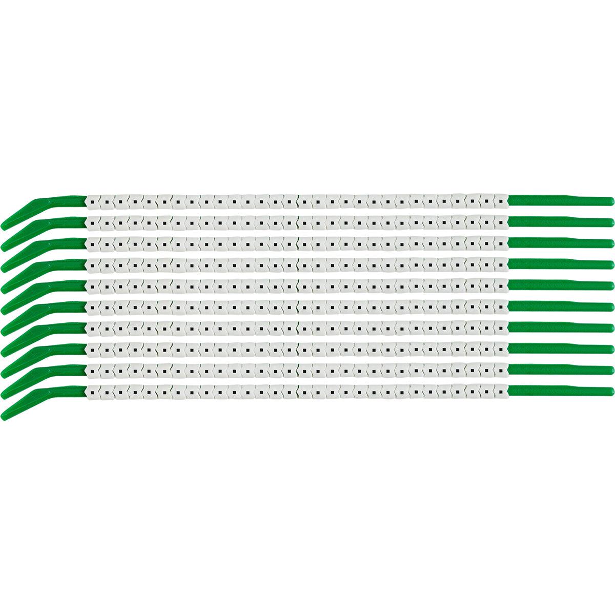 Brady Clip Sleeve Markers Size 09 | 2.503.00 mm | Black on White | 134292