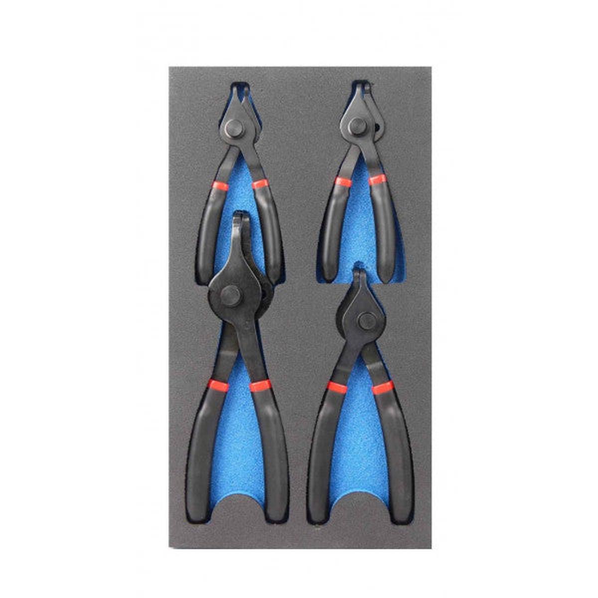 Carlyle Hand Tools 4PC 1- 2.3mm Circlip Plier 90 Degree Tip - NCPL101K