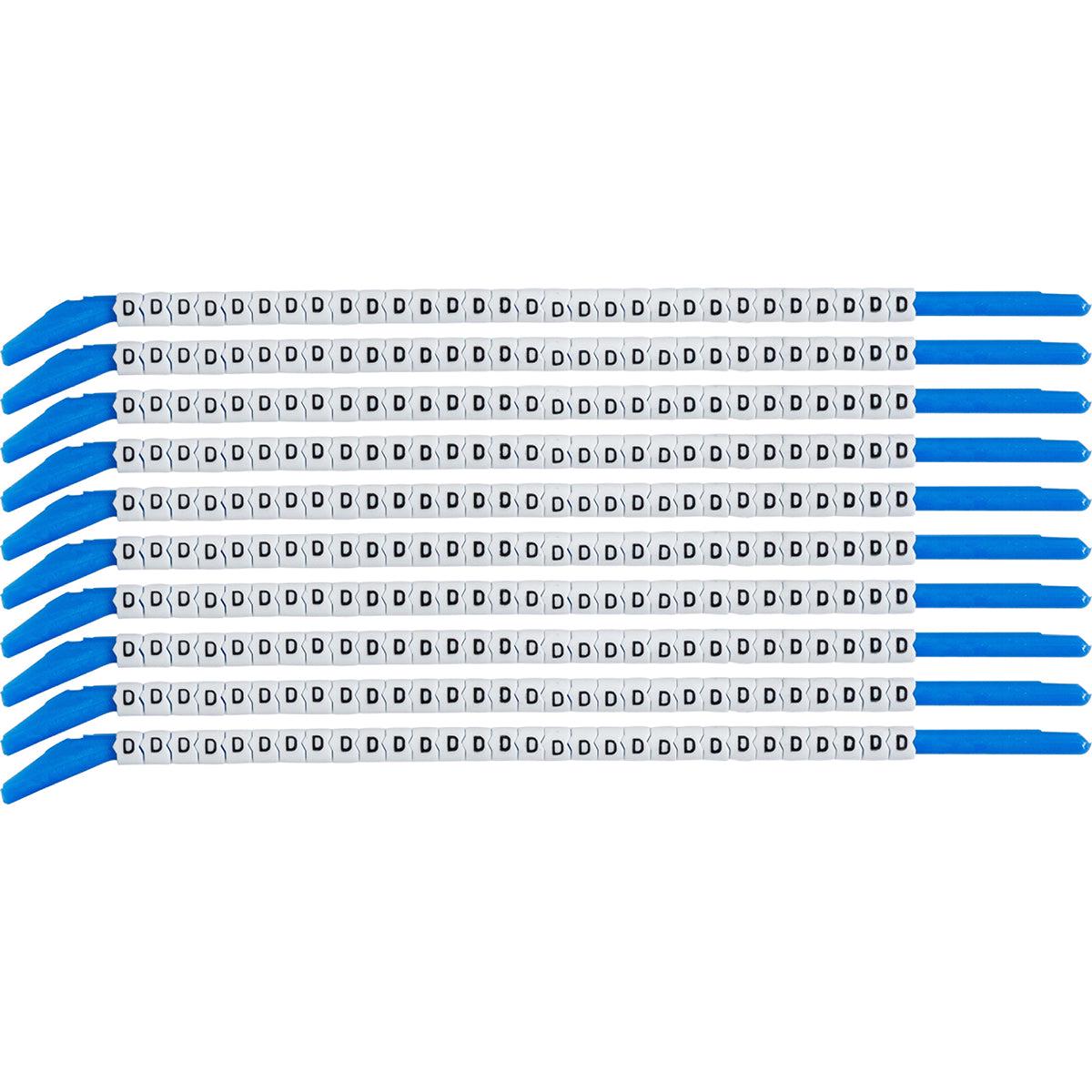 Clip Sleeve Wire Markers Size 13 | 3.403.80 mm | Black on White | 313213