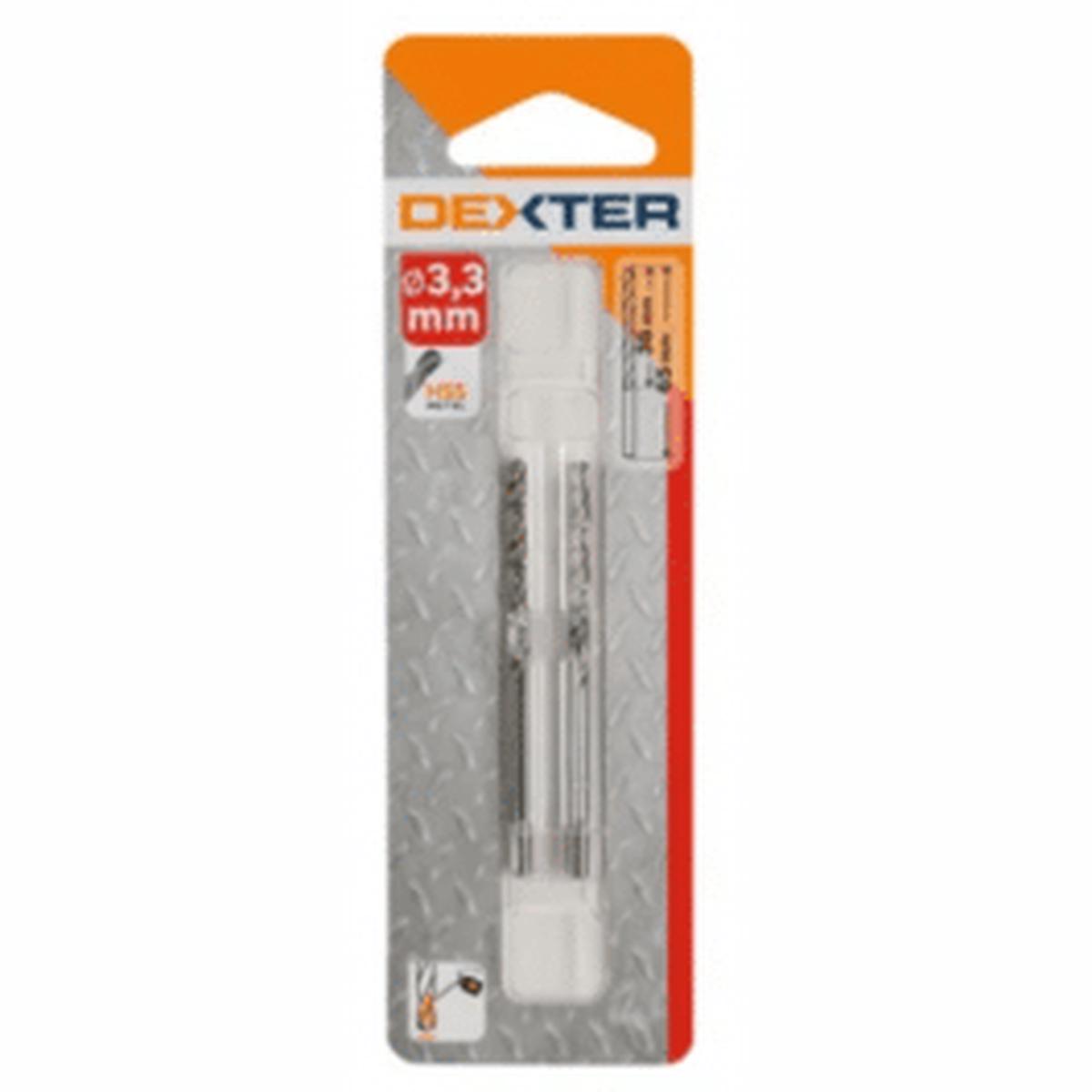 DEXTER METAL DRILL BIT DIAM 3.3MM. LUN