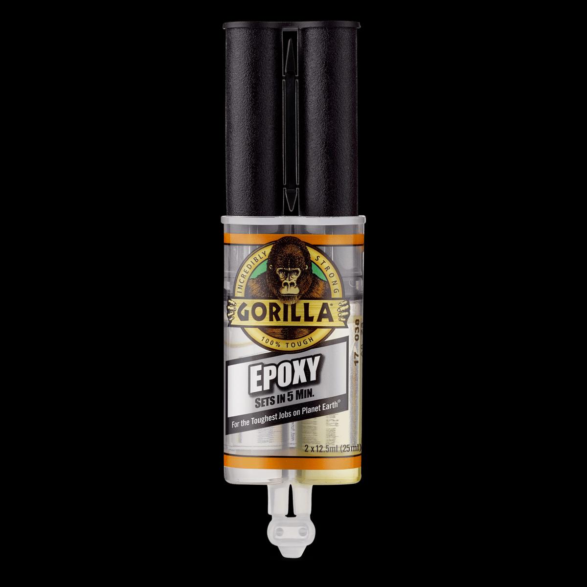 Gorilla Epoxy Crystal Clear | Fast-Setting Adhesive for Glass