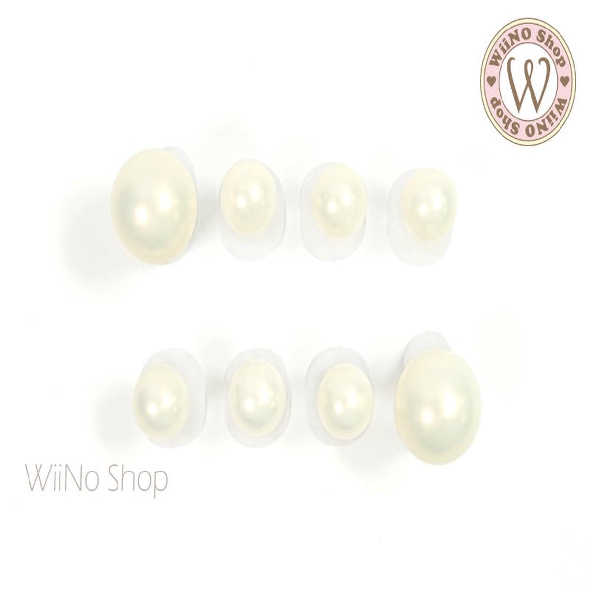 Ivory Illusion Pearl Toe Separators Pedicure Nail Art Tools