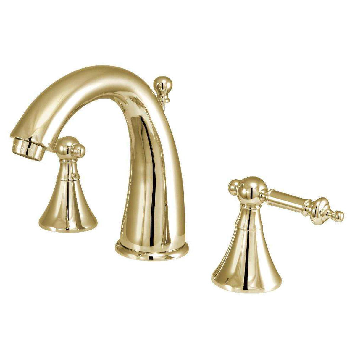 Kingston Brass KS2972TL Templeton Widespread Bathroom Faucet with Brass Pop-Up Polished Brass