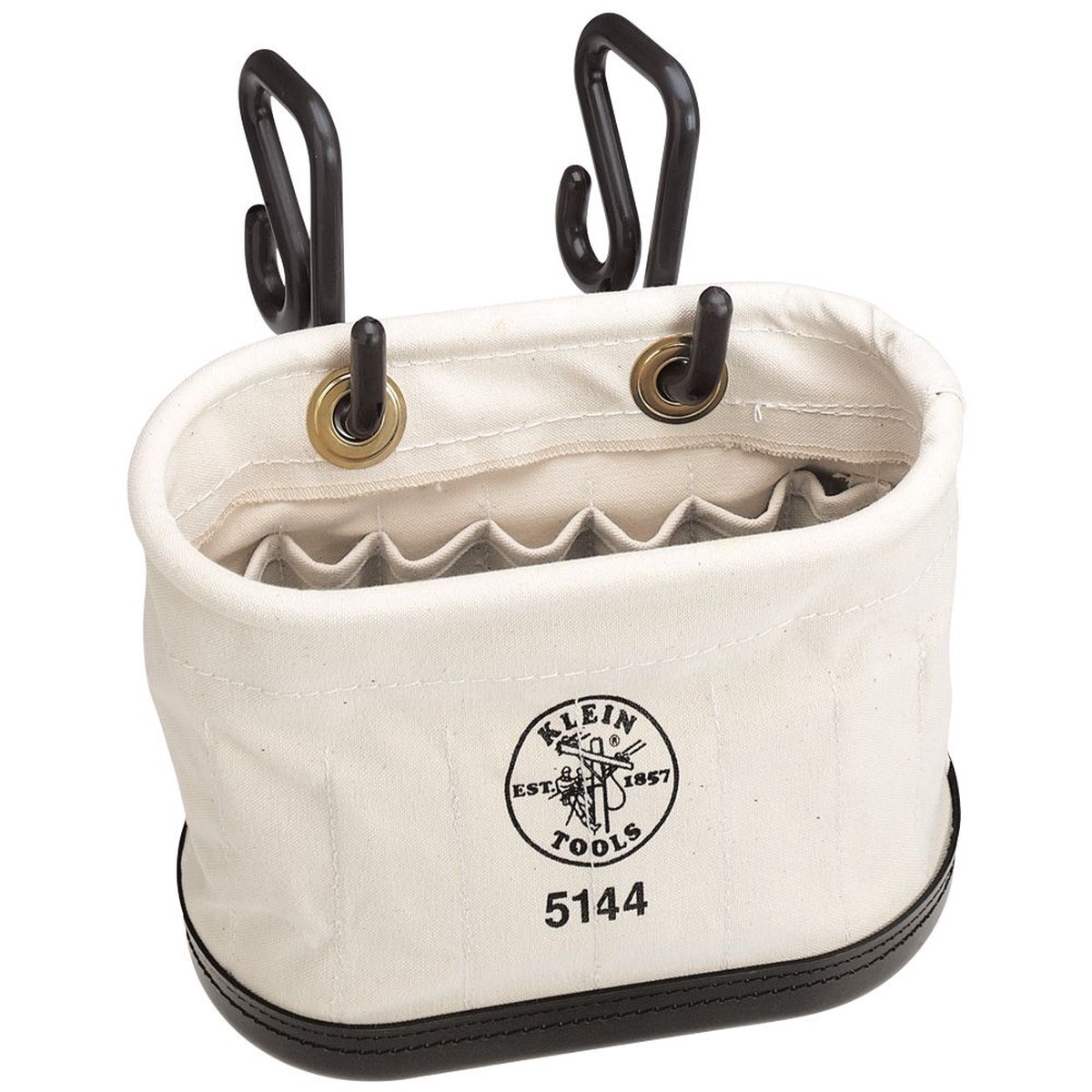 KLEIN TOOLS Canvas Bucket 15-Pocket Aerial Oval Bucket with Hooks