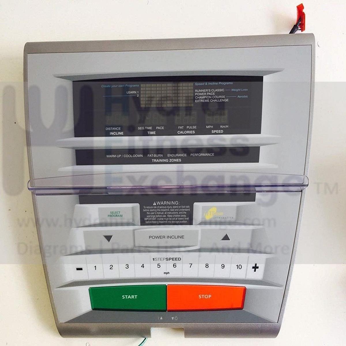 Nordic-Track c1800 Treadmill Upper Display Panel Console ET29307
