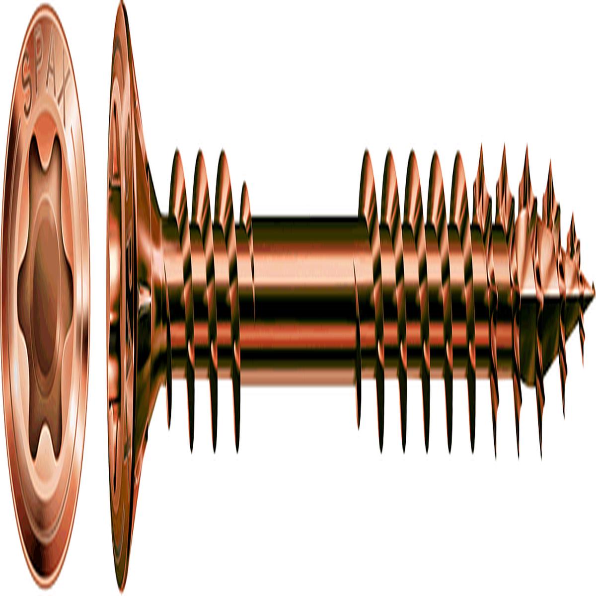 Spax 70 x 4.5mm 304 Antique colour Facade Screw/ Fixing Thread. (250 Box)