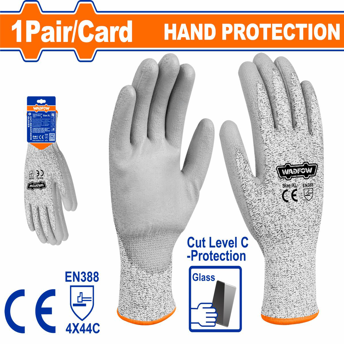 WADFOW Cut-resistance gloves (XL)- WPG1805