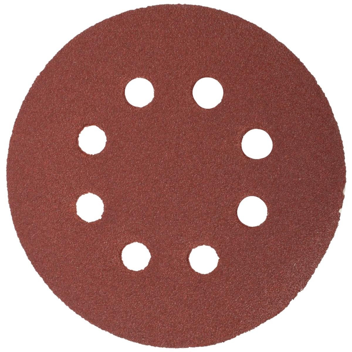 Tork Craft Sanding Disc 125mm 60 Grit With Holes 10 Pack Hook And Loop